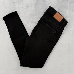Madewell 9 High Rise Skinny Jeans Black Strech Womens‎ Size 24